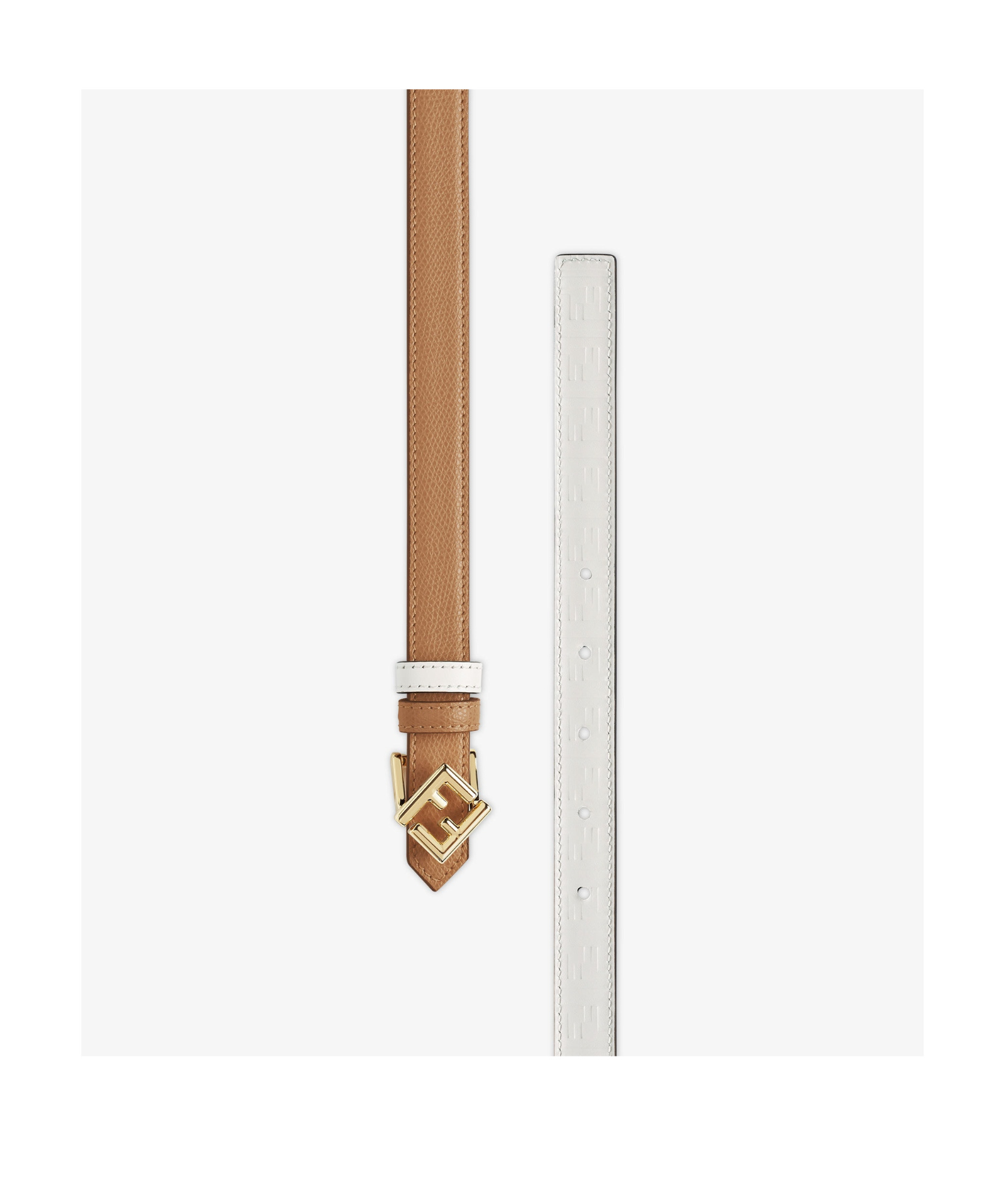 Fendi Monogram Reversible Waist Belt In Brown
