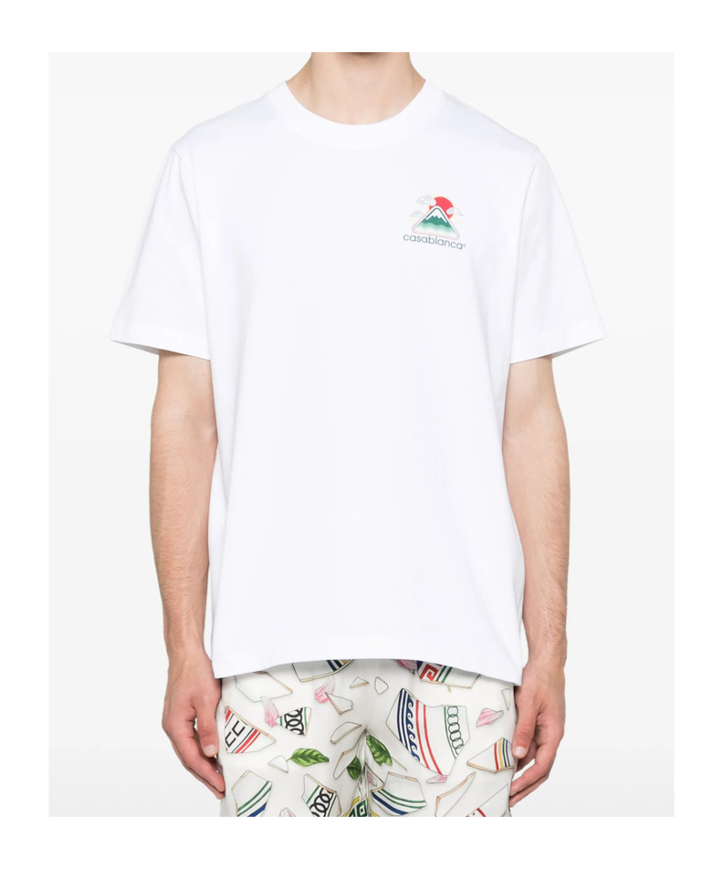 Casablanca Mountains Waves Print T-shirt
