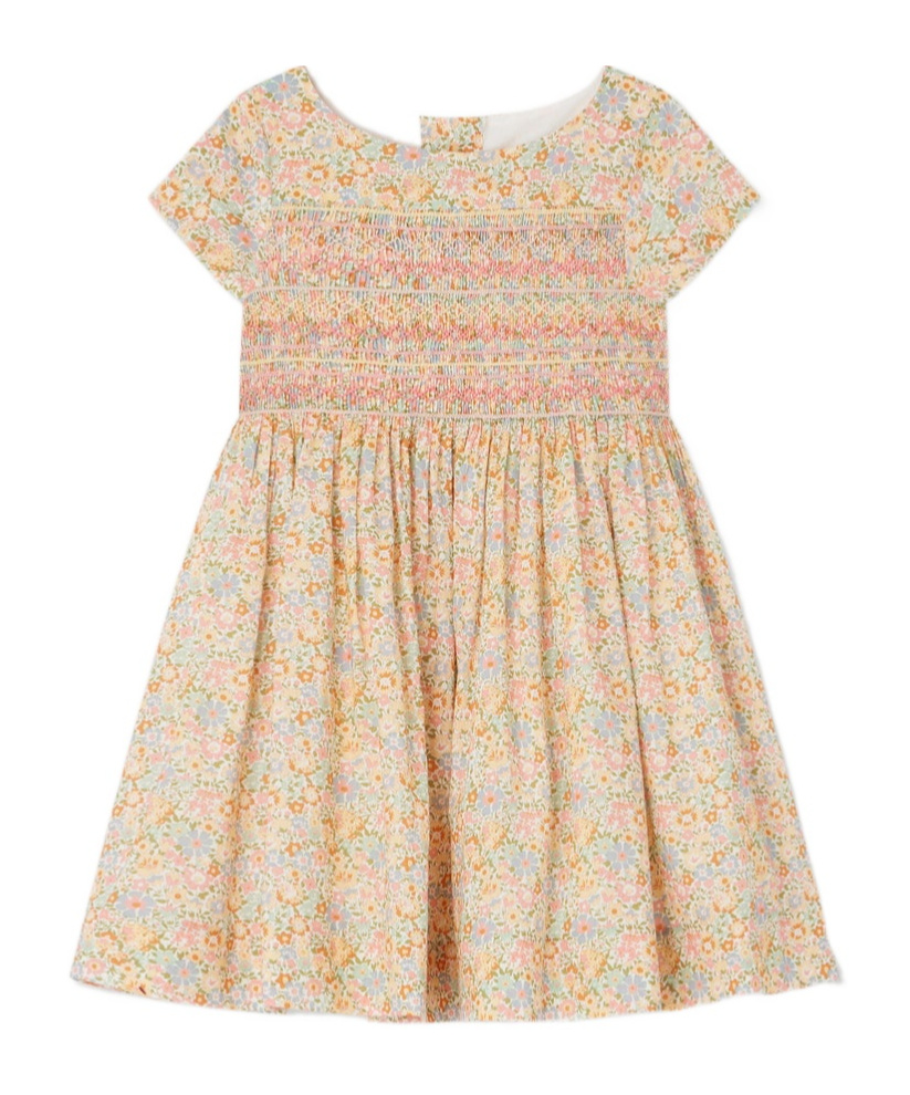 Bonpoint Duchesse Cotton Dress In Nude