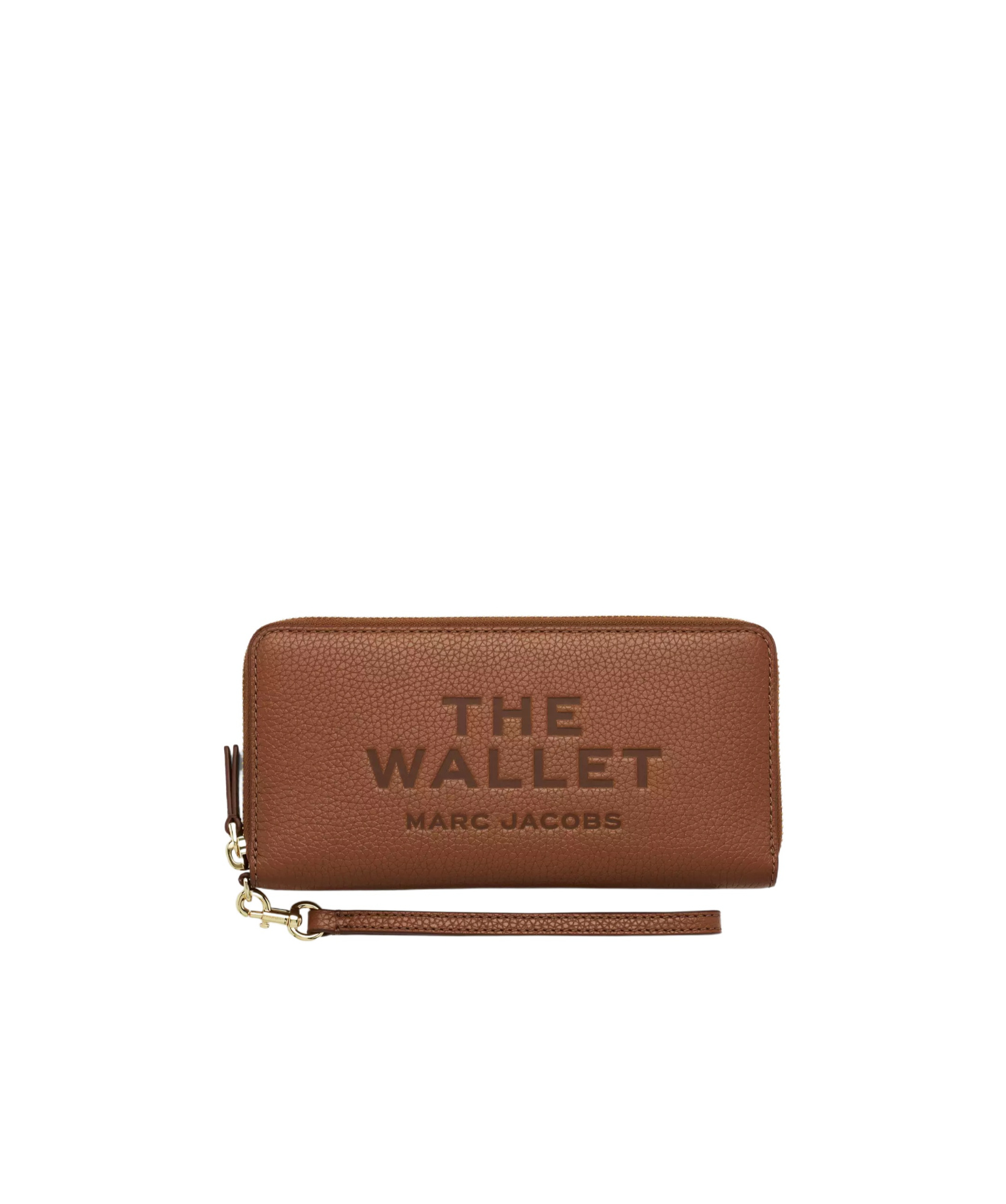 Marc Jacobs Continental Leather Wallet In Brown