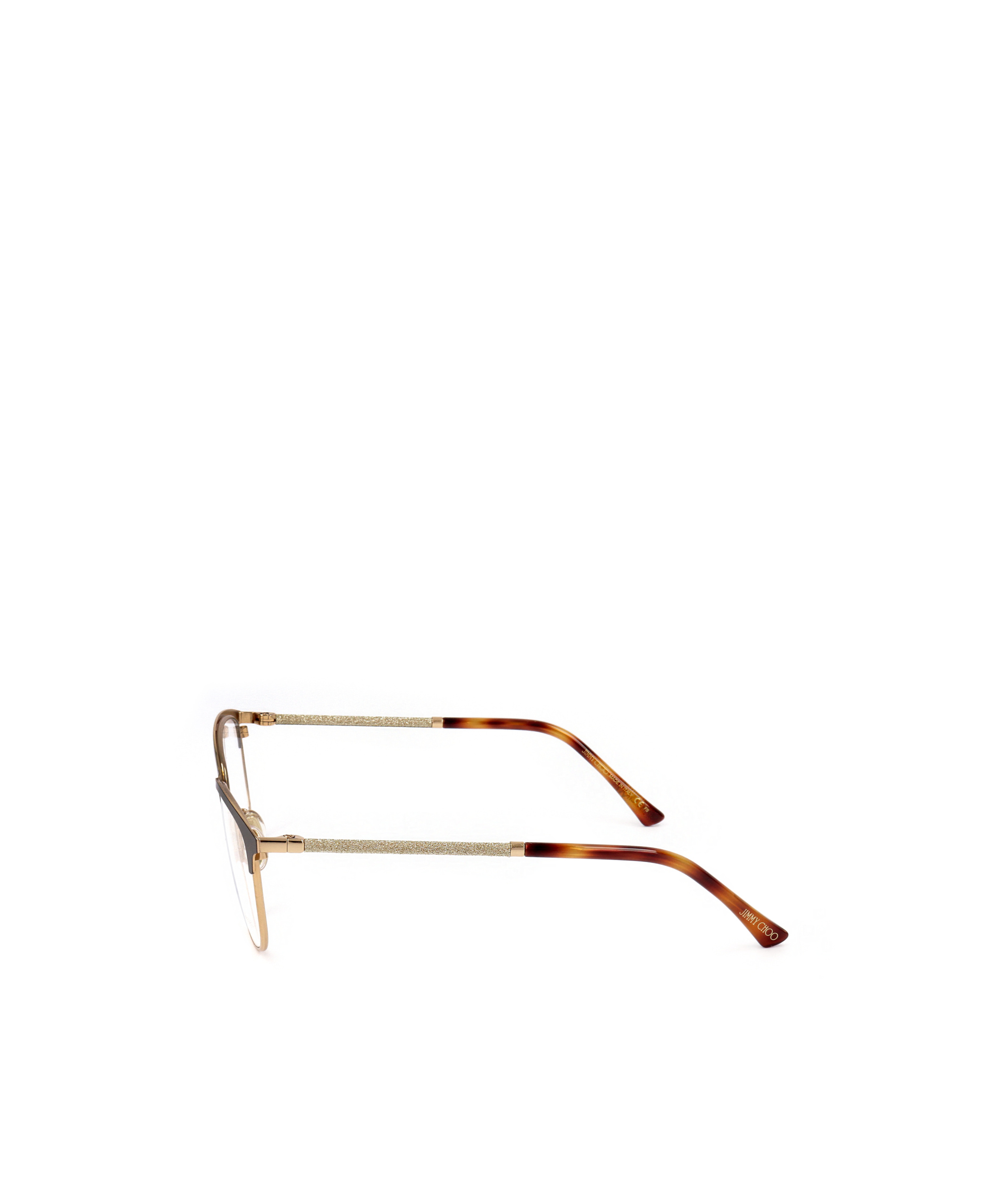 Jimmy Choo Eyewear Oval Frame Glasses In White