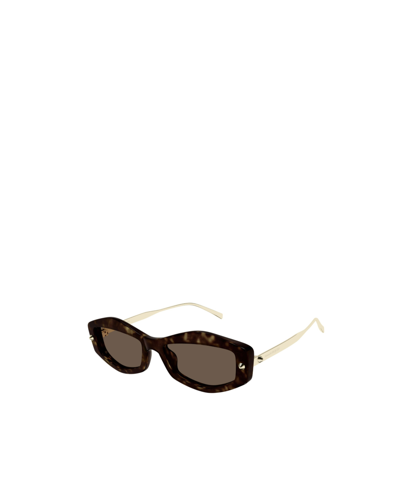 Alexander Mcqueen 55mm Rectangular Sunglasses In Green