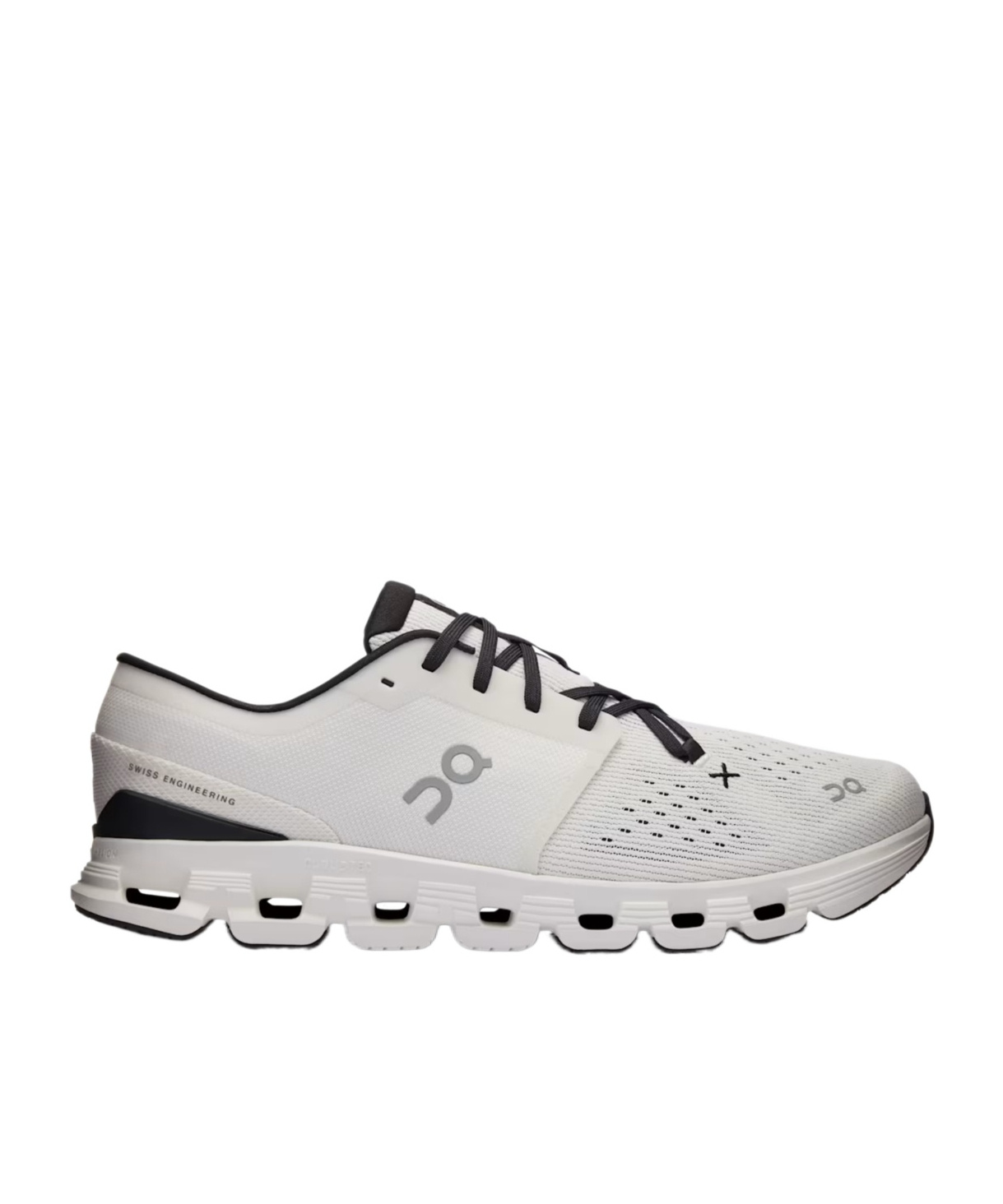 On Running Lace-up Sneakers In White
