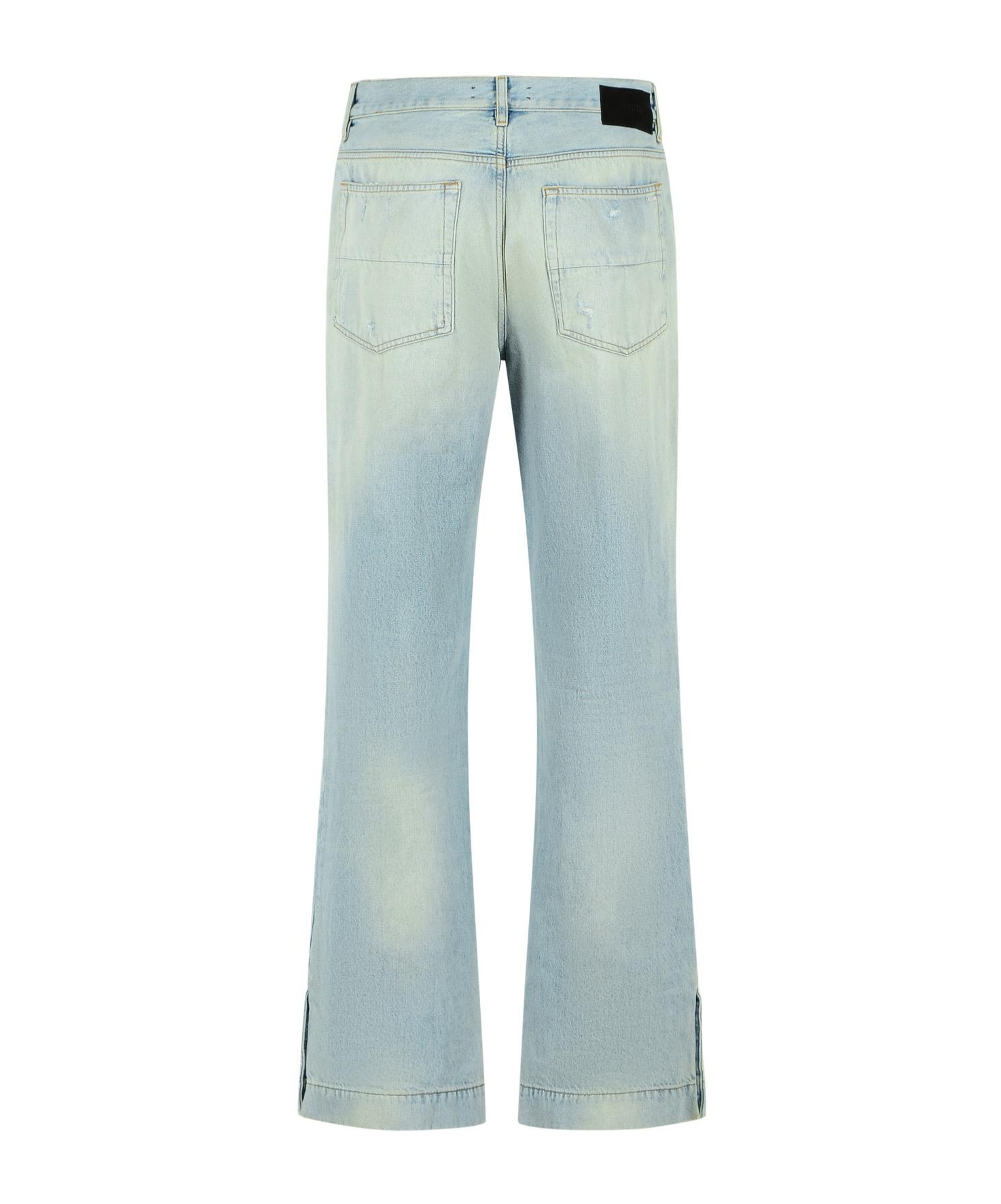 Amiri Distressed-effect Flared Jeans In Blue