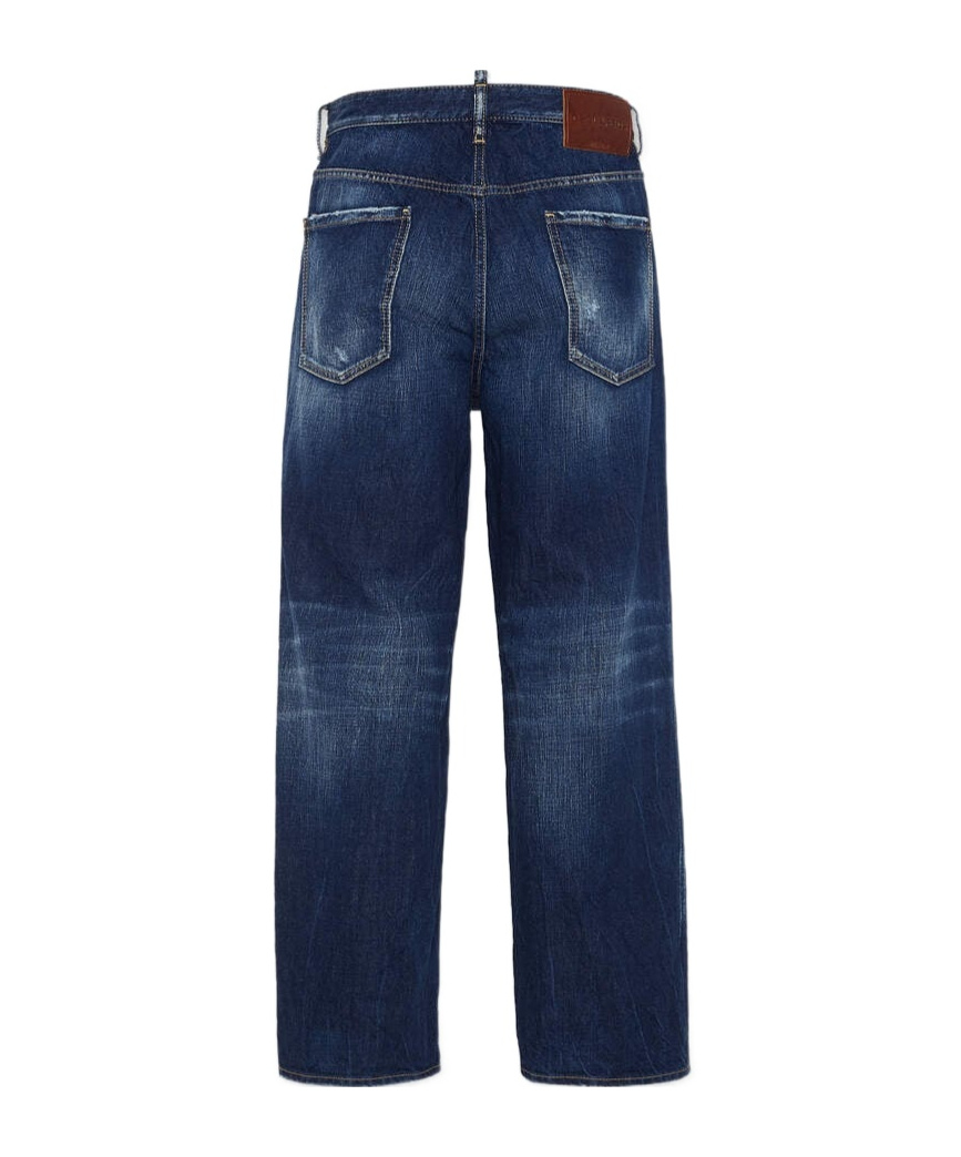 Dsquared2 Wide-leg Jeans In Blue