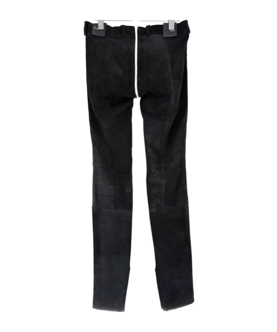 Chrome Hearts Belt Loops Leather Pants In Black