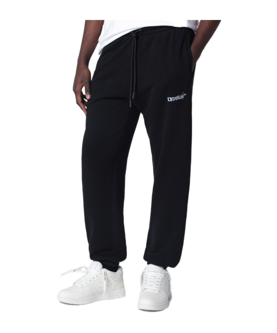 OFF-WHITE OFF-WHITE HERALDIC ARROW CUFFED JOGGERS