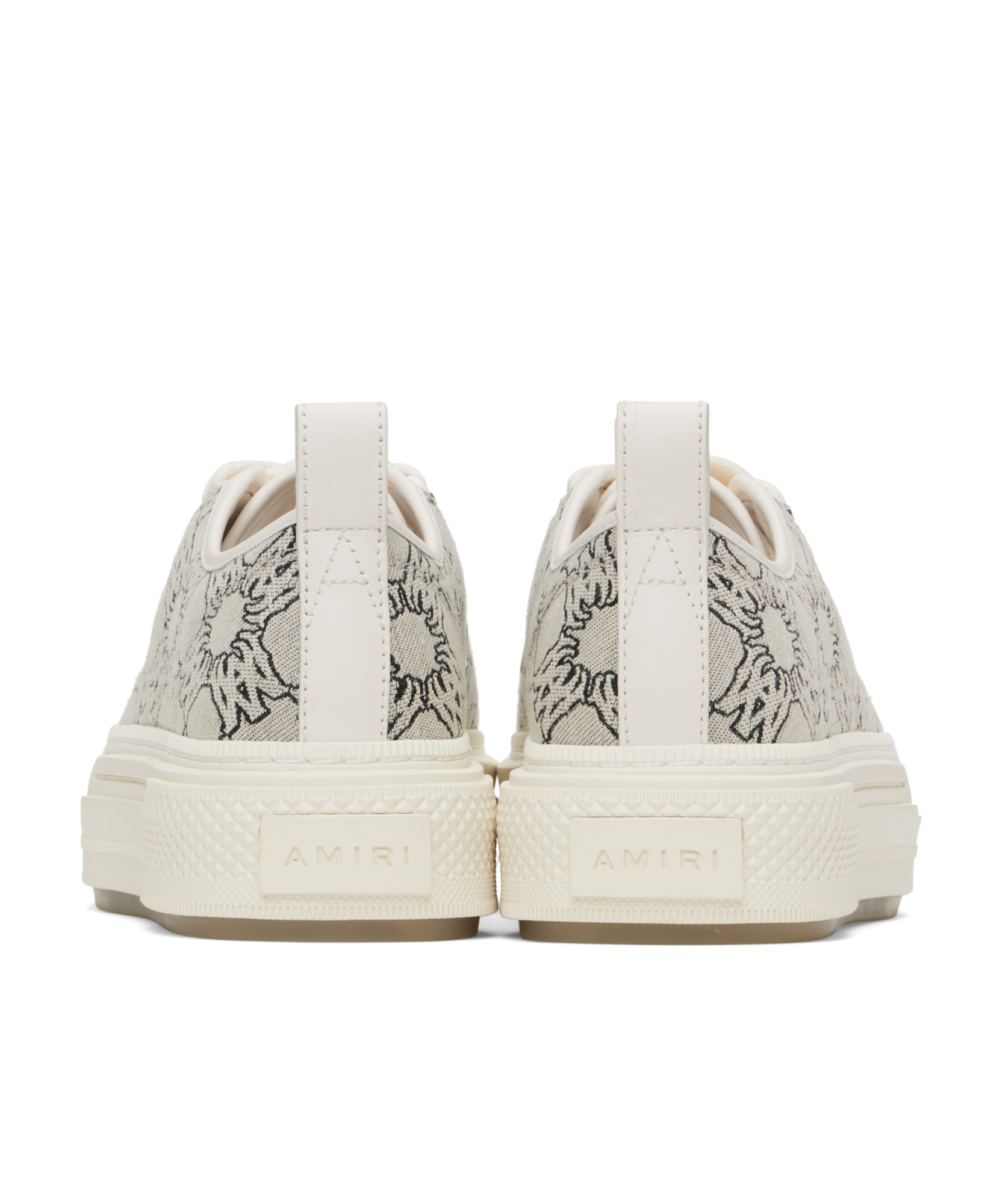 Amiri Ma Quad Jacquard Court Low Sneakers In Grey