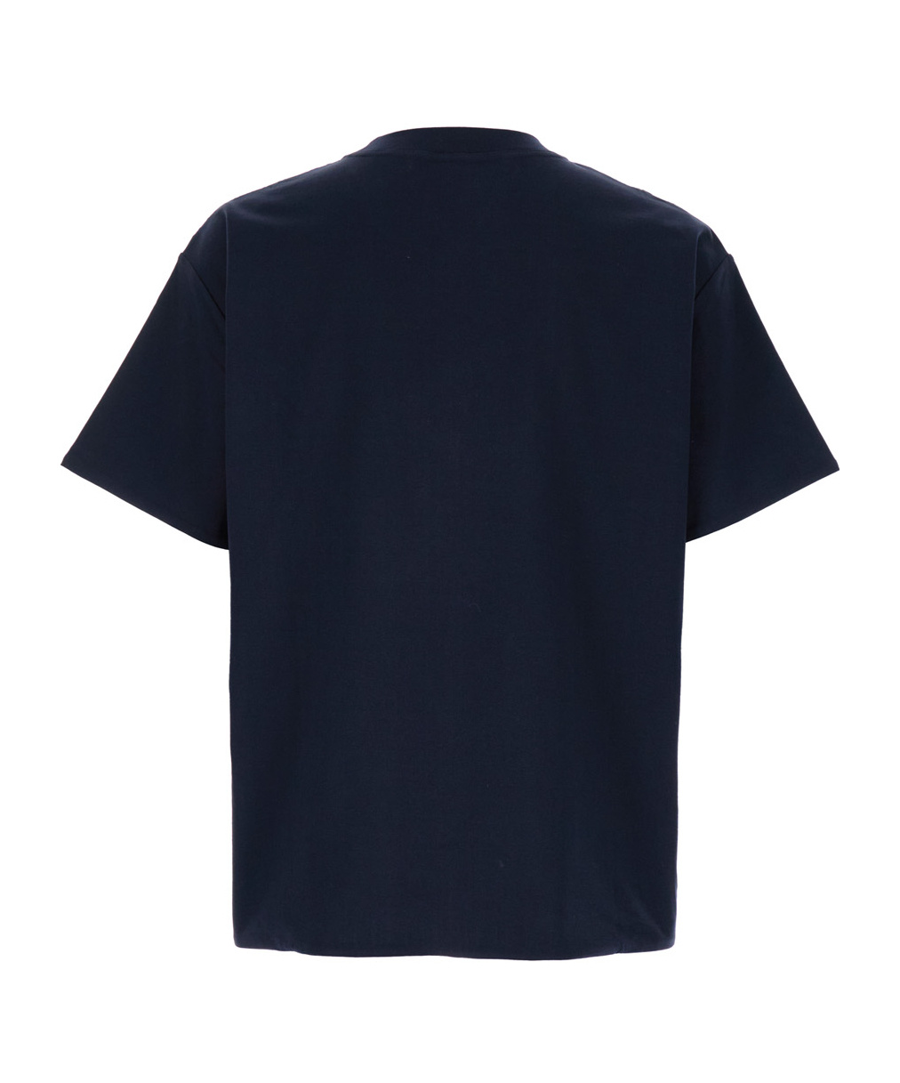 Bottega Veneta Double-layer Crewneck T-shirt In Black
