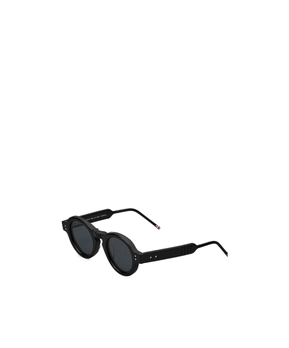 Thom Browne Round-frame Sunglasses In Black