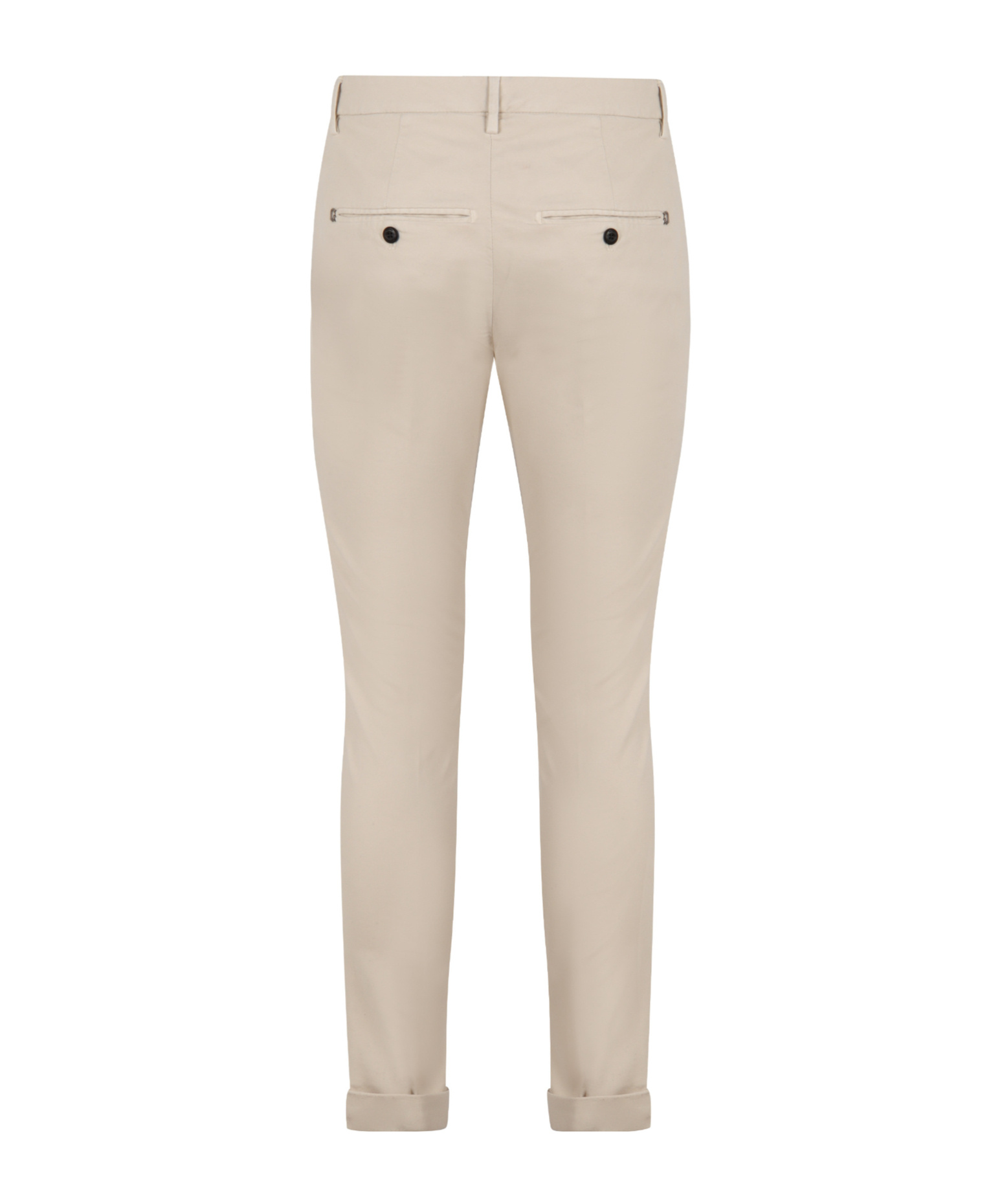 Dondup Gaubert Stretch Cotton Chino Trousers In Brown