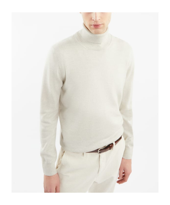 Fay Turtleneck Sweater In White