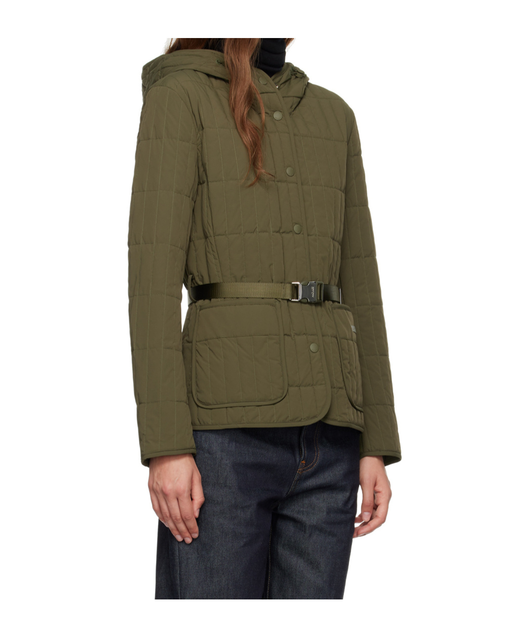 Mackage Raja Long-sleeved Down Jacket In Green