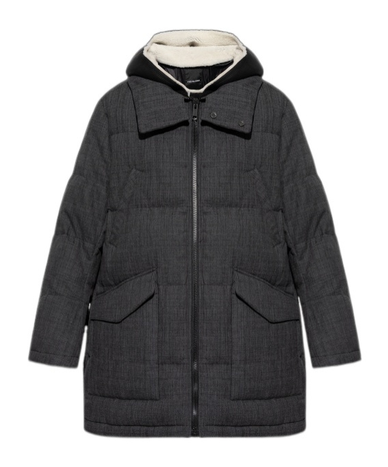 Shop Yves Salomon Quilted Puffer Coat In Black