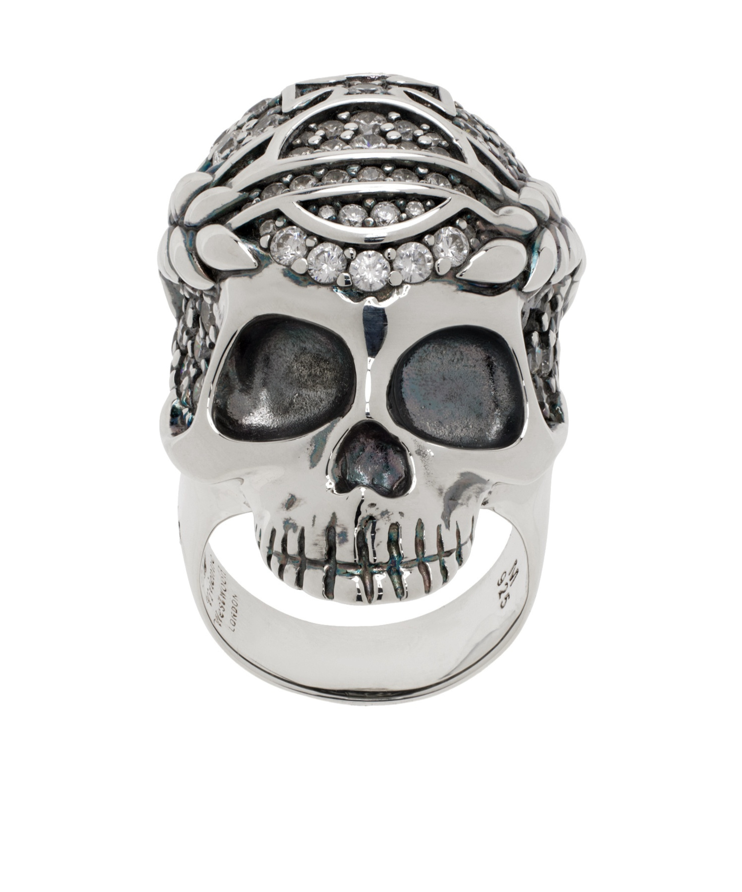 VIVIENNE WESTWOOD LOGO SKULL RING 