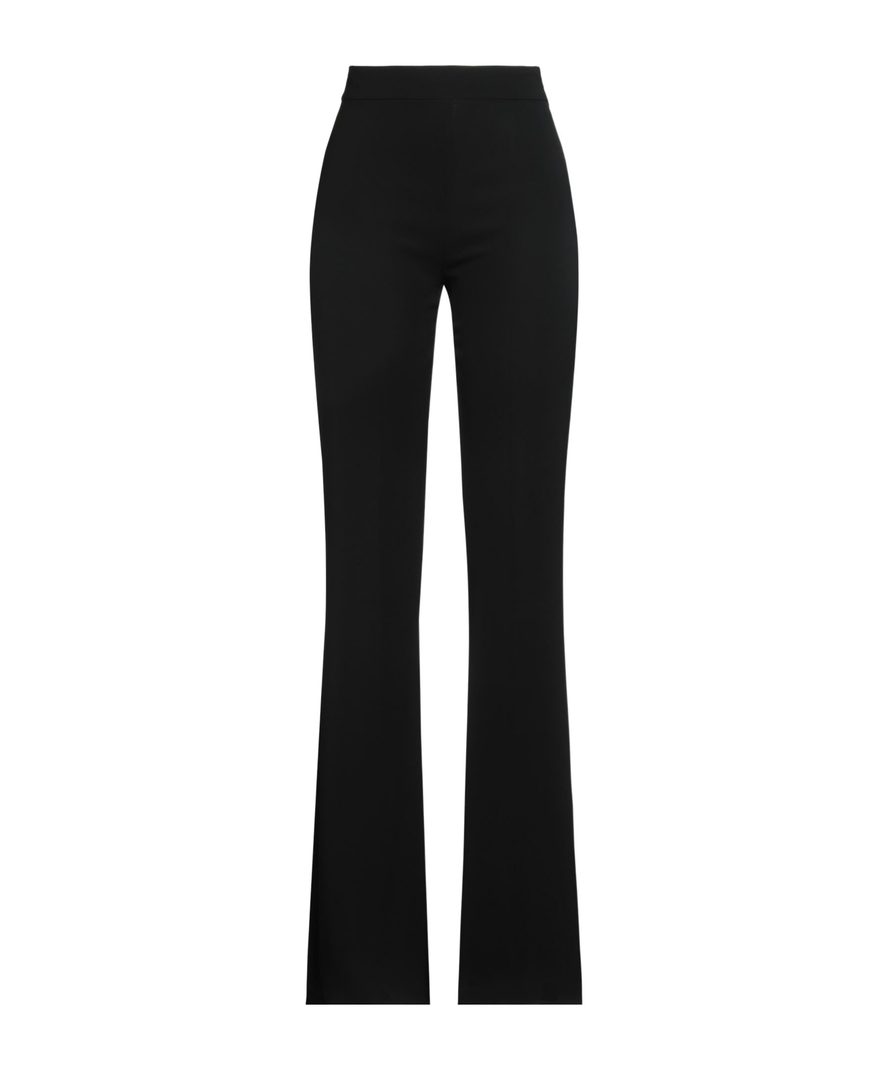 Max Mara Solid Flared Pants In Black
