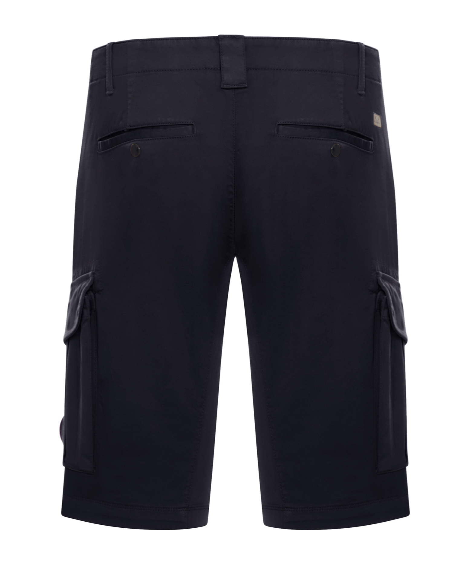 C.p. Company Cp Company Stretch Cotton Satin Cargo Shorts In Black