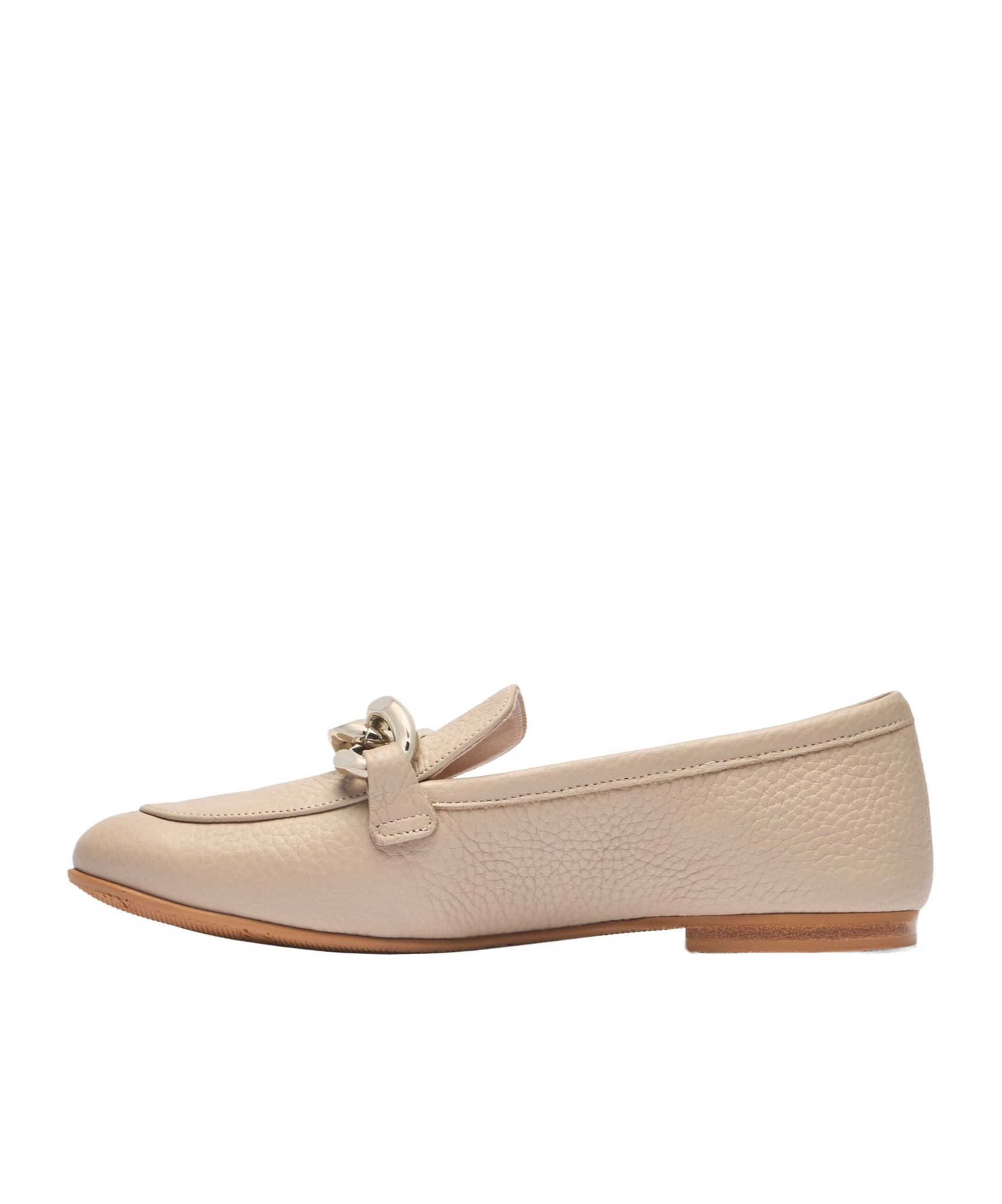 Casadei Chain-detail Loafers In Nude