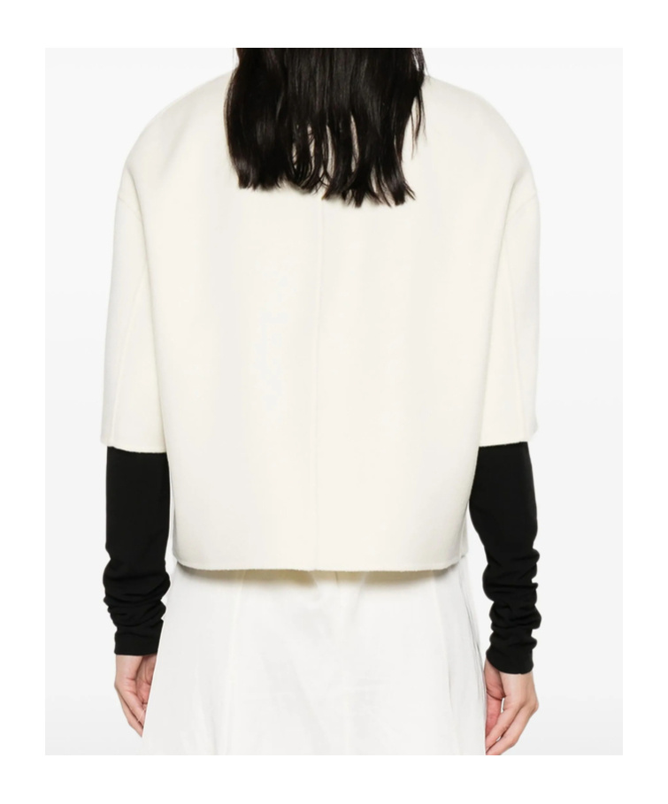 Max Mara Short-sleeved Casual Jacket In Neutral