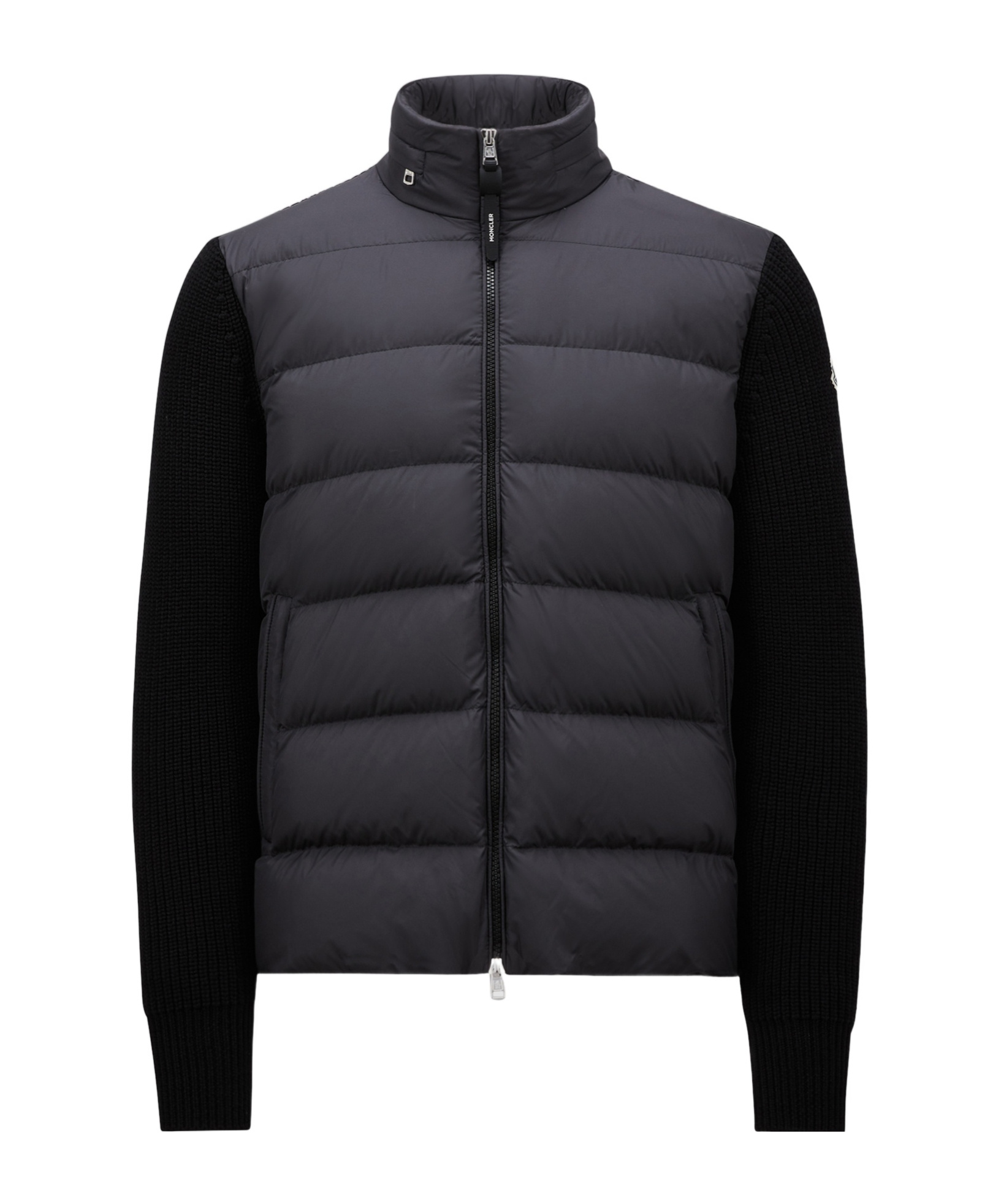 Moncler Logo-patch Cardigan In Black