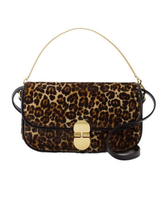 Apc Grace Leopard Printed Clutch Bag In Black