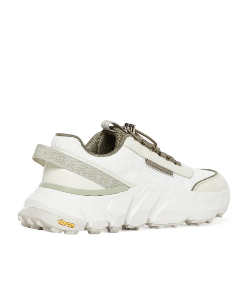 Weekend Max Mara Albatro Lace-up Sneakers In White