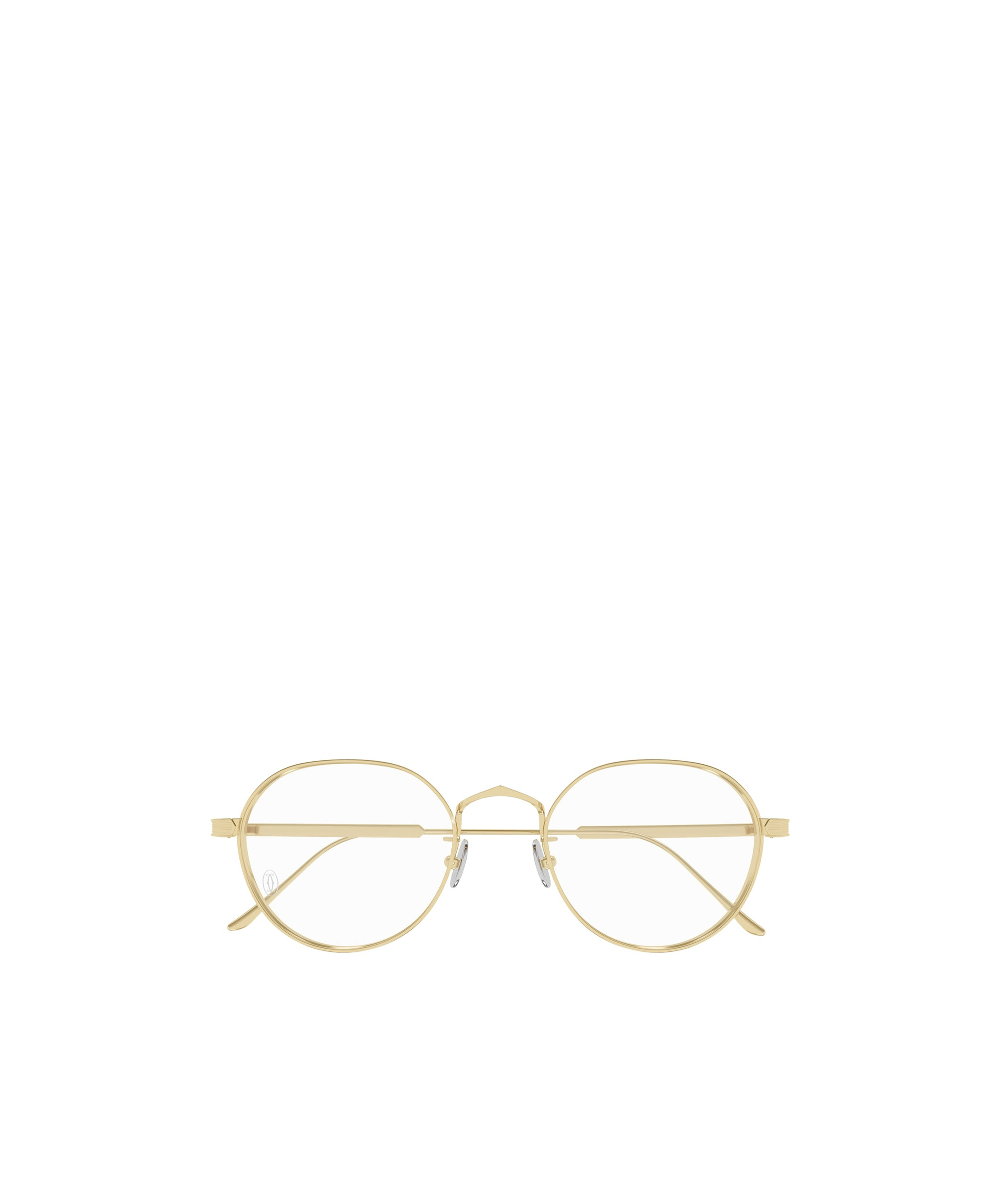 Cartier Round Frame Flat Mirror In Nude