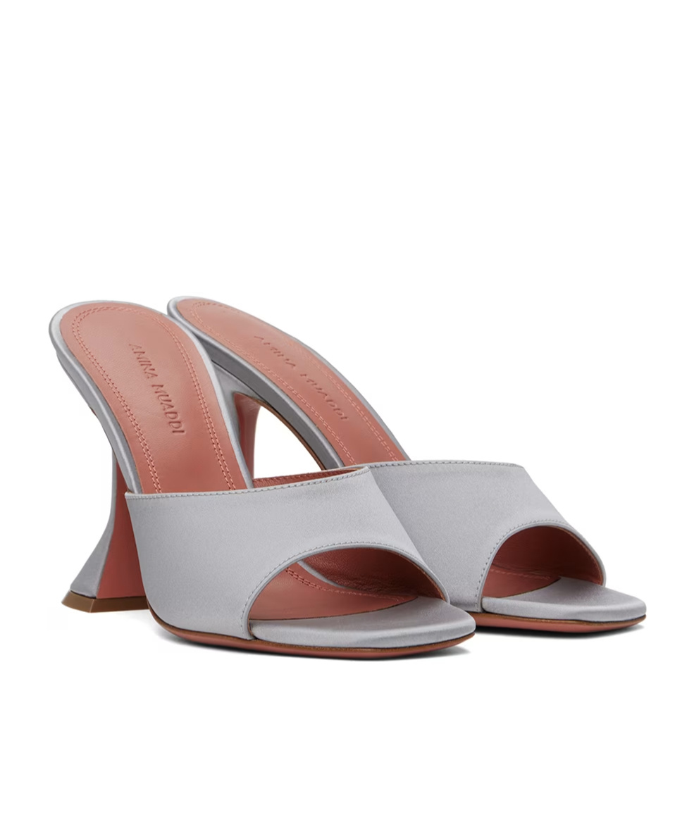 AMINA MUADDI LUPITA SQUARE-TOED HEELS SANDALS 