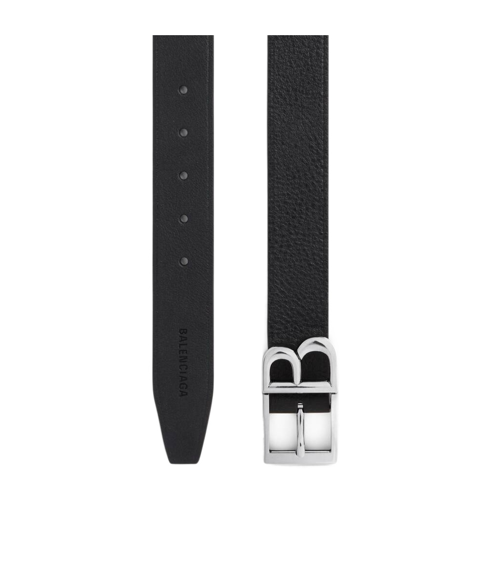Balenciaga Classic B Belt In Black