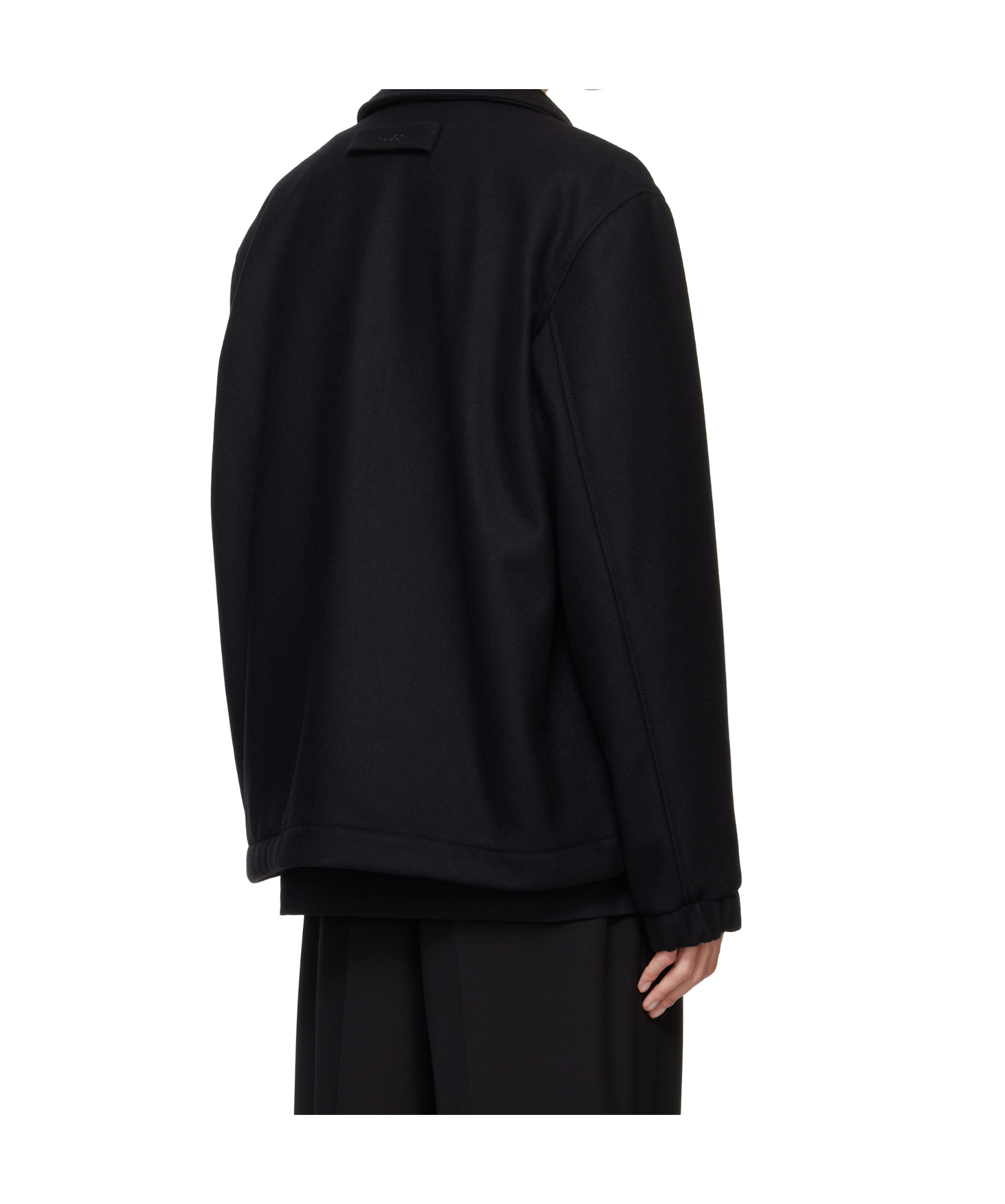 Hugo Boss Water-repellent Bomber Jacket With Rubberized Logo In Black