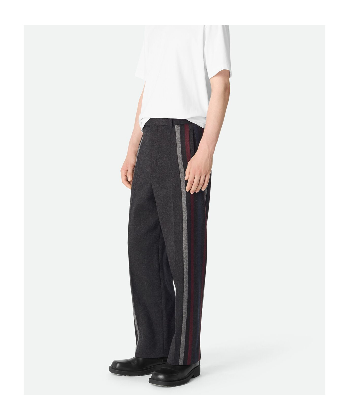 Bottega Veneta Wool And Cashmere Pants In Black