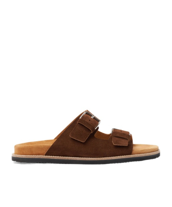 Scarosso Enea Buckled Slip-on Sandals In Multi