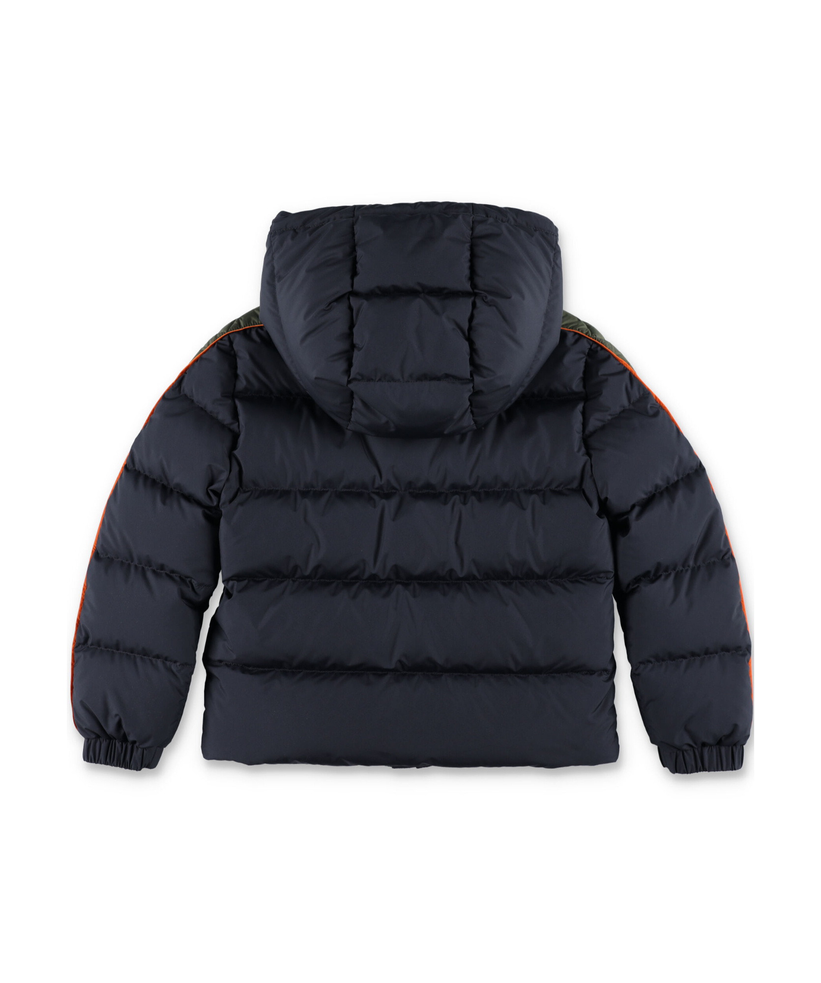 Moncler Logo Down Jacket In Blue