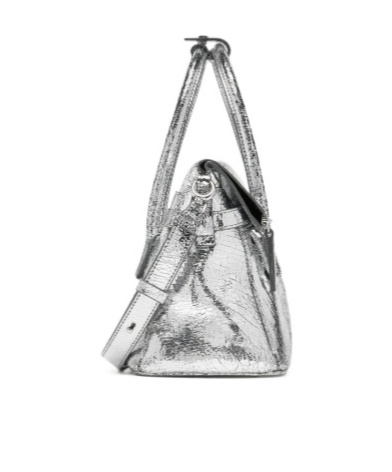 Maison Margiela Numerical-patch Tote Bag In Metallic
