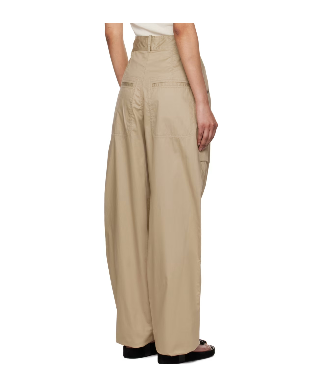 Isabel Marant Cargo Pant With Classic Utility Style In Nude