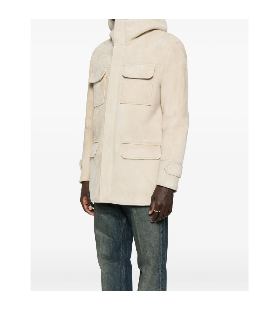 Dondup Hooded Jacket In Neutral