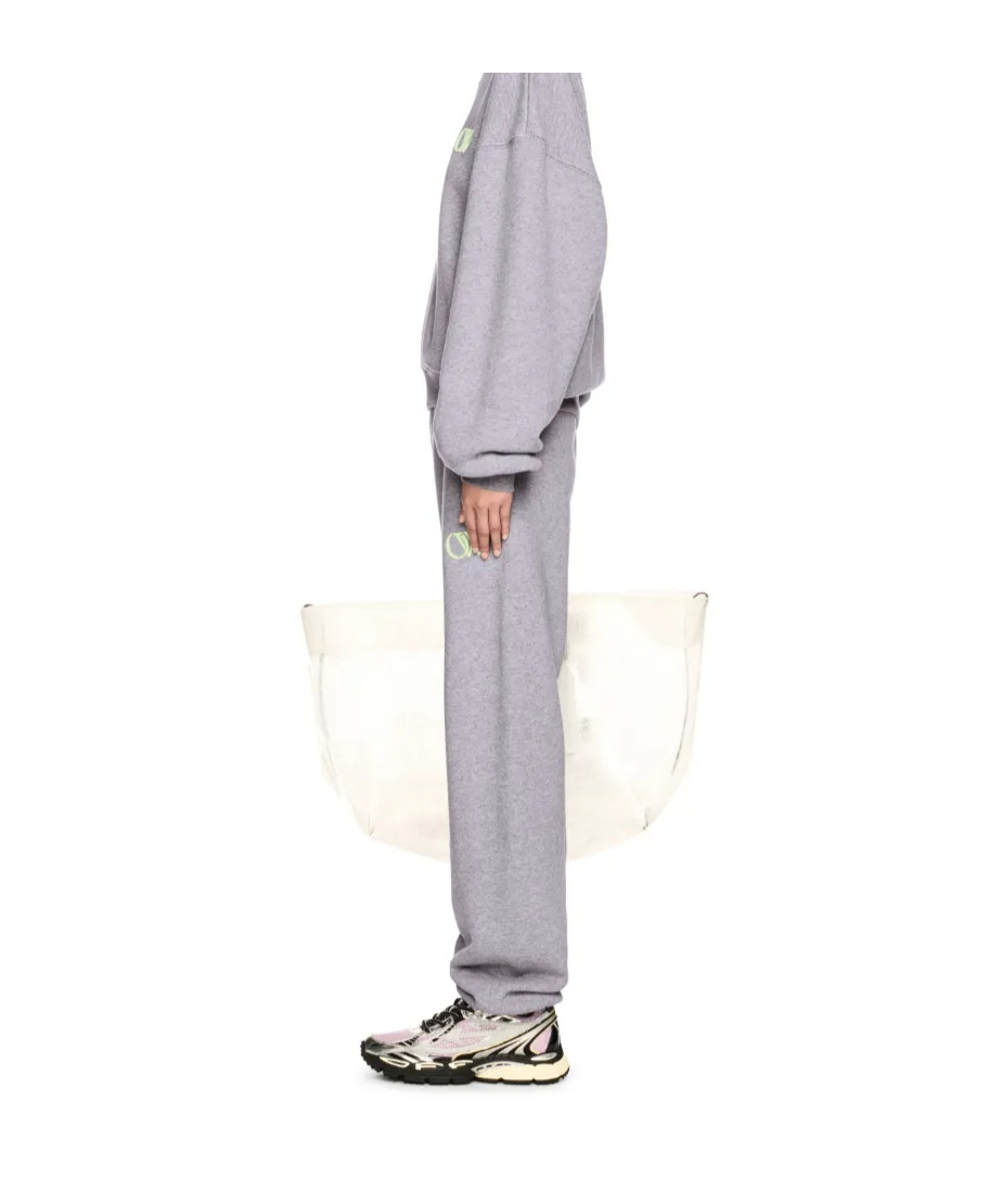 Off-white Logo-embroidered Track Trousers In Gray