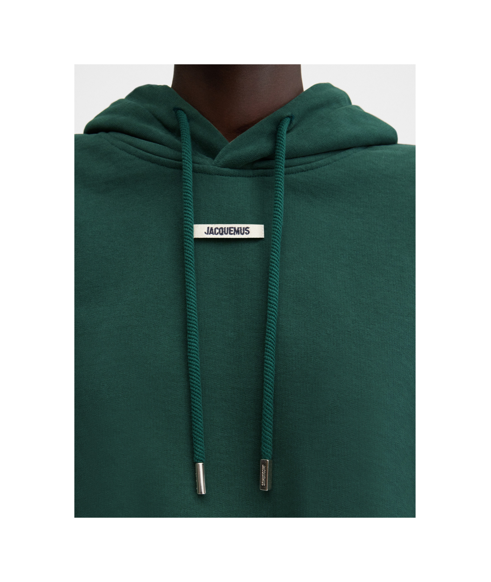 Jacquemus Le Hoodie Gros Grain Hooded Cotton Sweatshirt In Animal Print