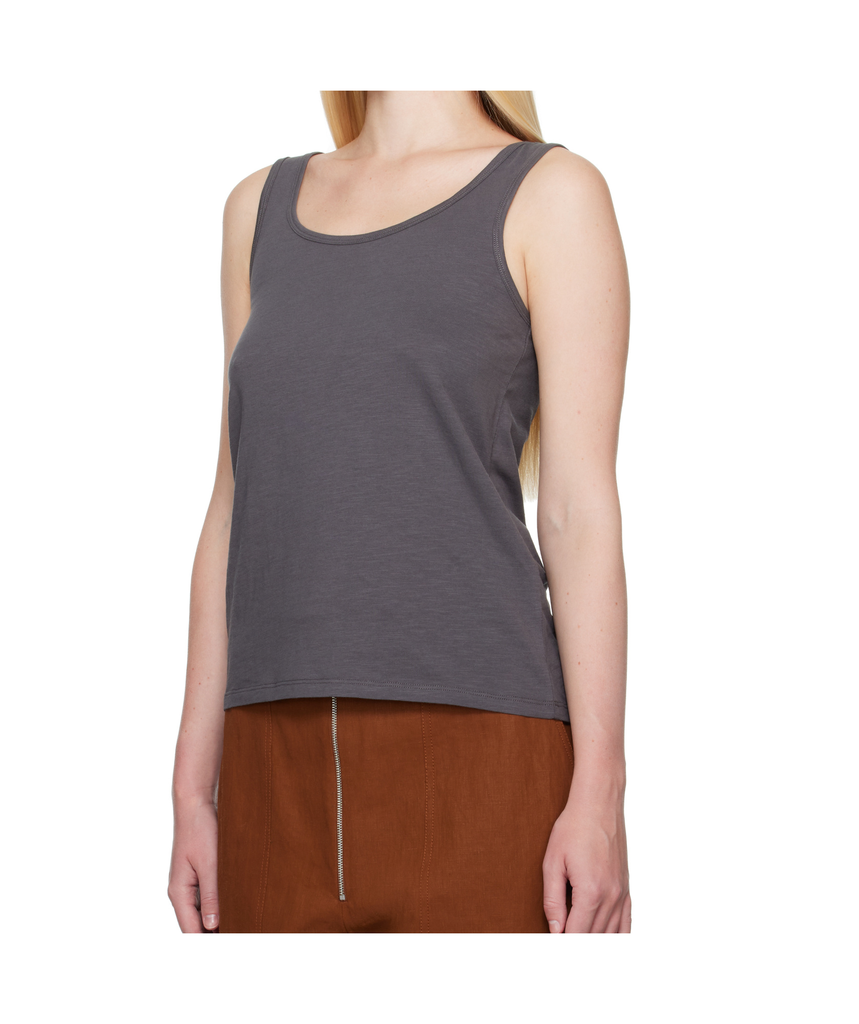 Studio Nicholson Gray Rist Jersey Tank Top