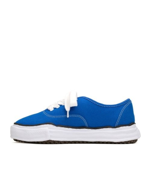 Miharayasuhiro Baker Round Toe Irregular Sneakers In Blue