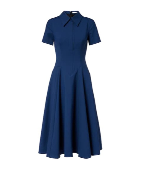 Emilia Wickstead Jody Shirt Dress In Blue