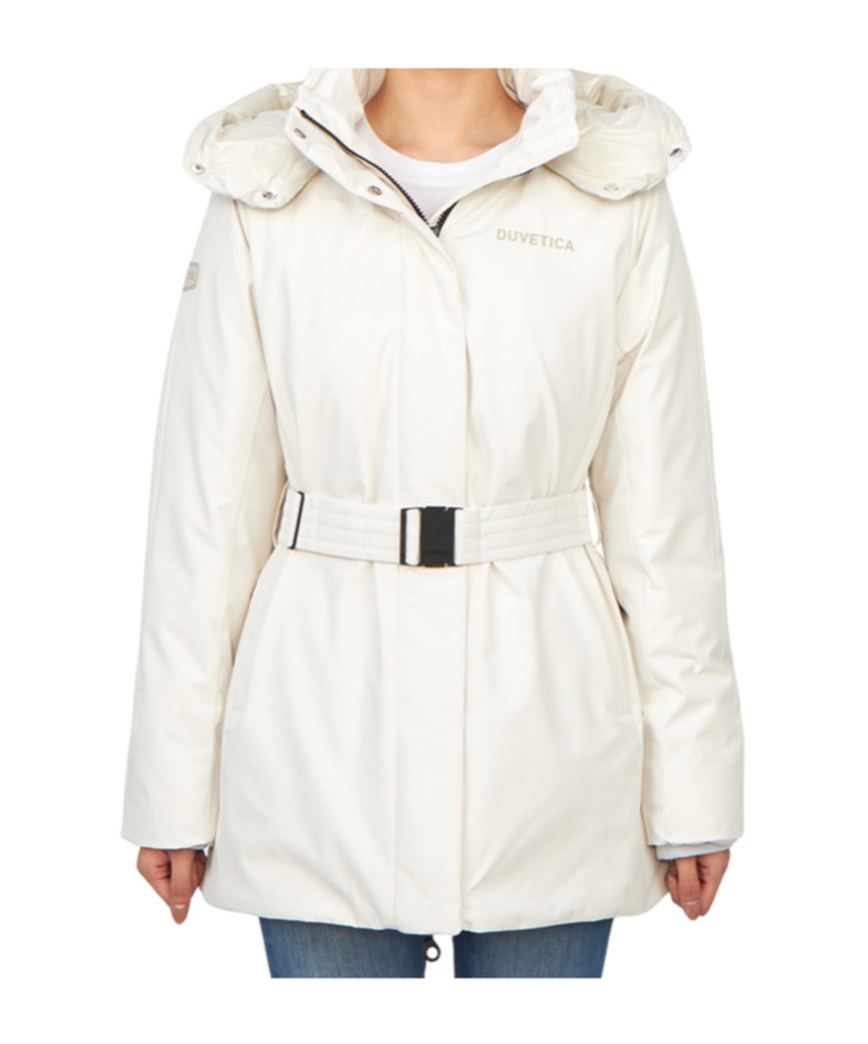 Duvetica Long-sleeved Down Jacket In White