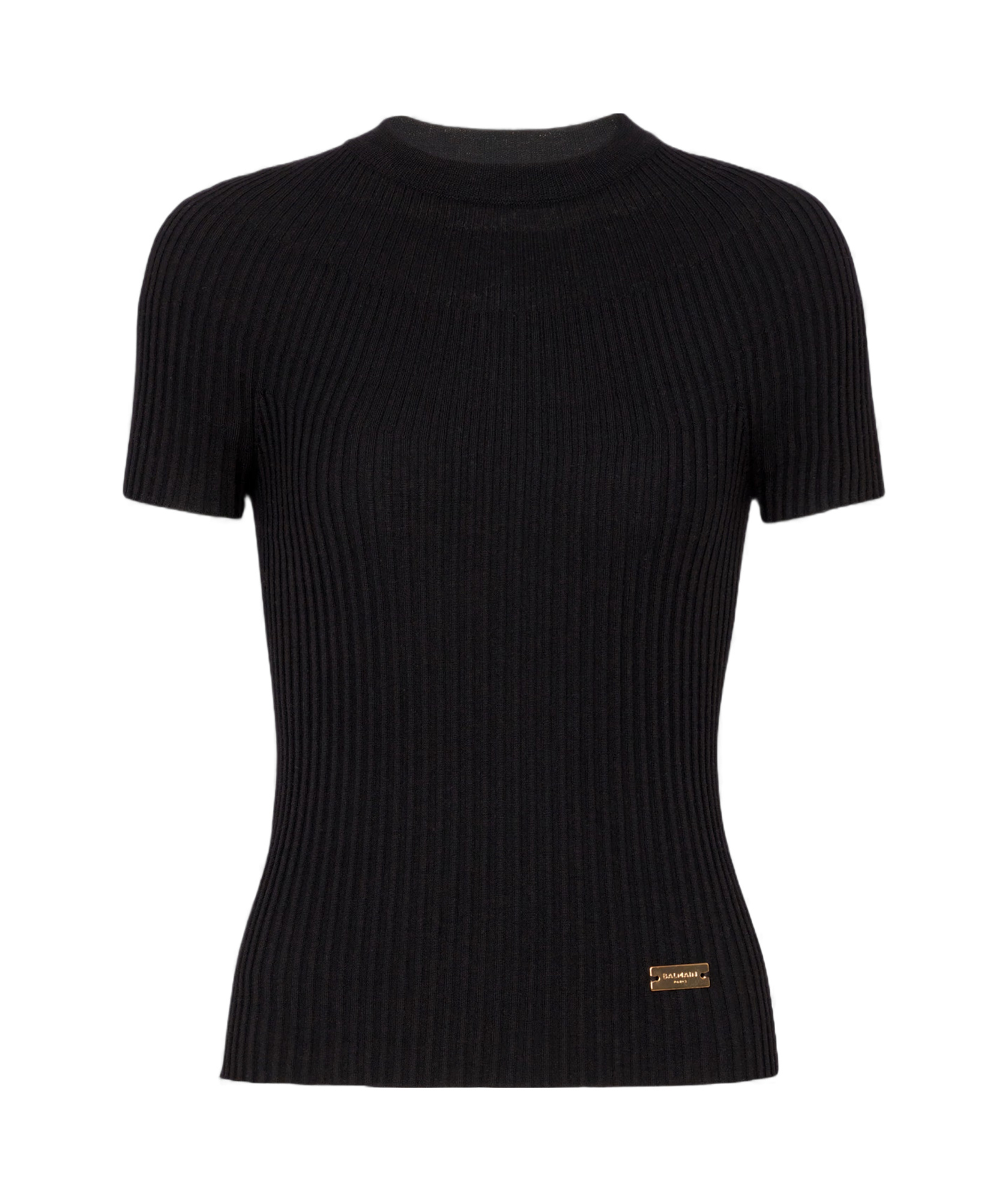 BALMAIN RIBBED KNIT TOP