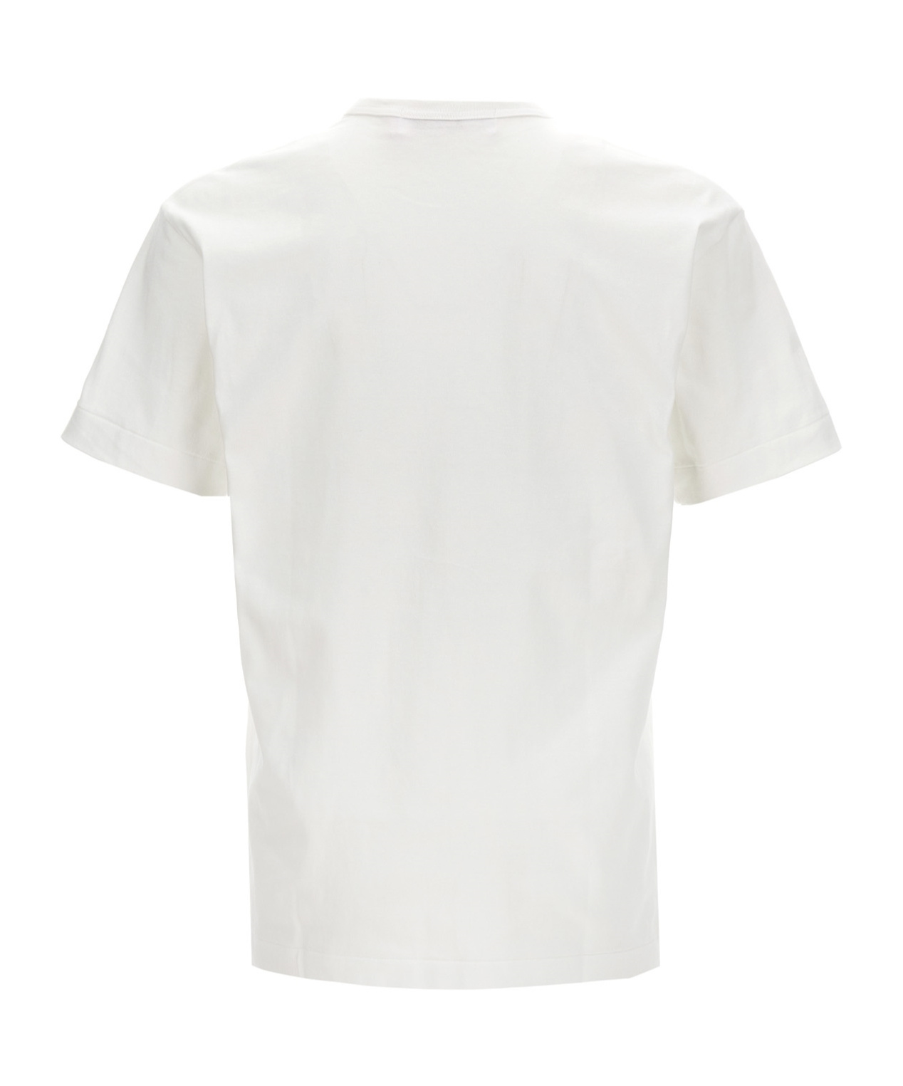 Comme Des Garçons Play Item O-neck Short-sleeved T-shirt In White
