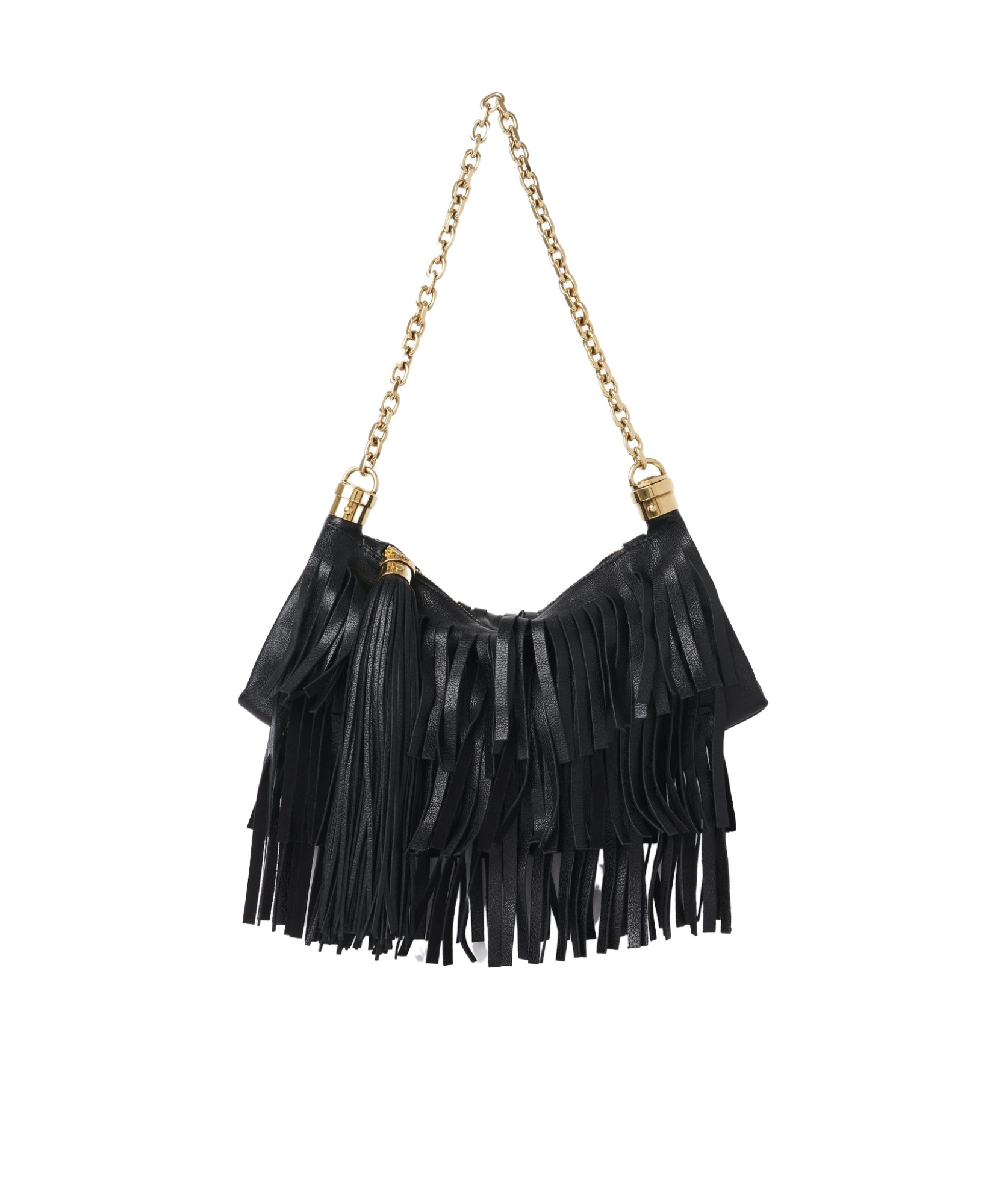 Chloé Small Tassel Shoulder Bag In Black