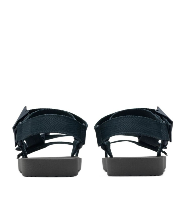 Burberry Trek Sandals With Shield Buckles In Black