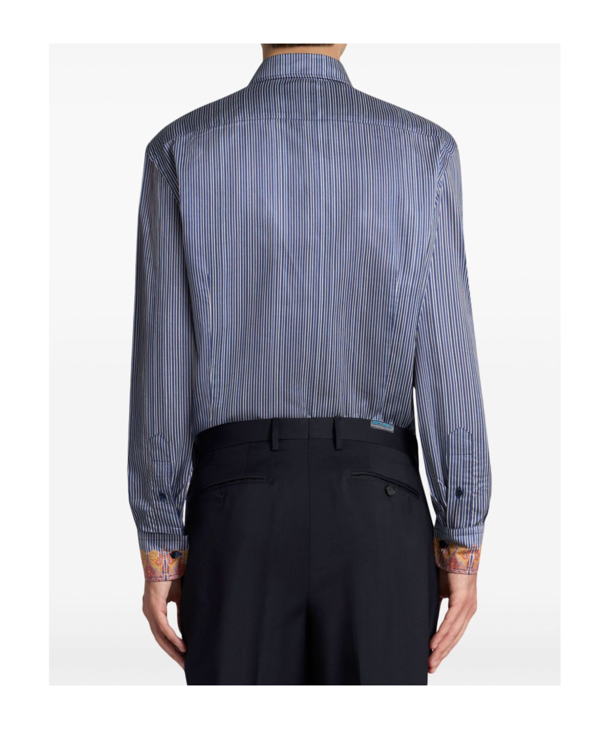 Etro Long-sleeved Shirt In Blue