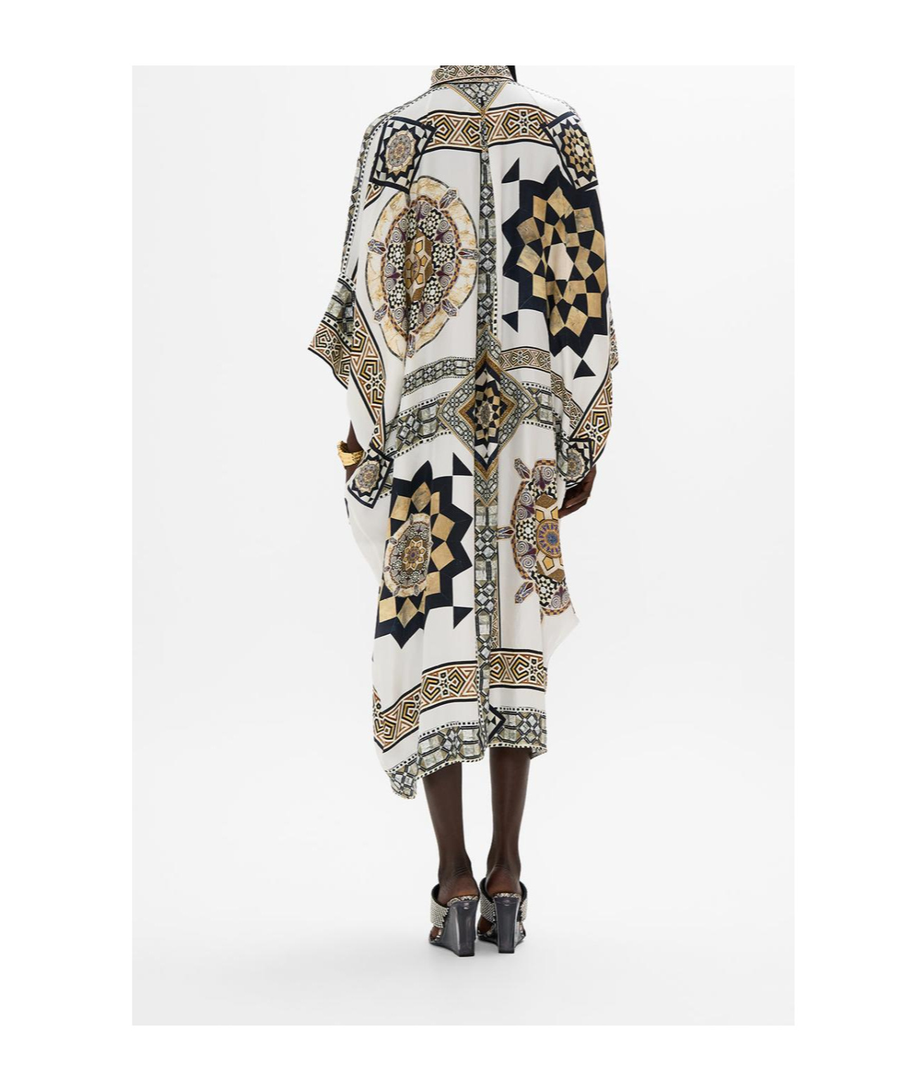Shop Camilla Bat-sleeve Robe In White