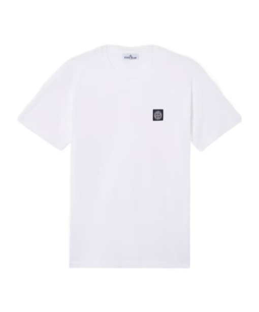 Shop Stone Island Compass-motif T-shirt In White