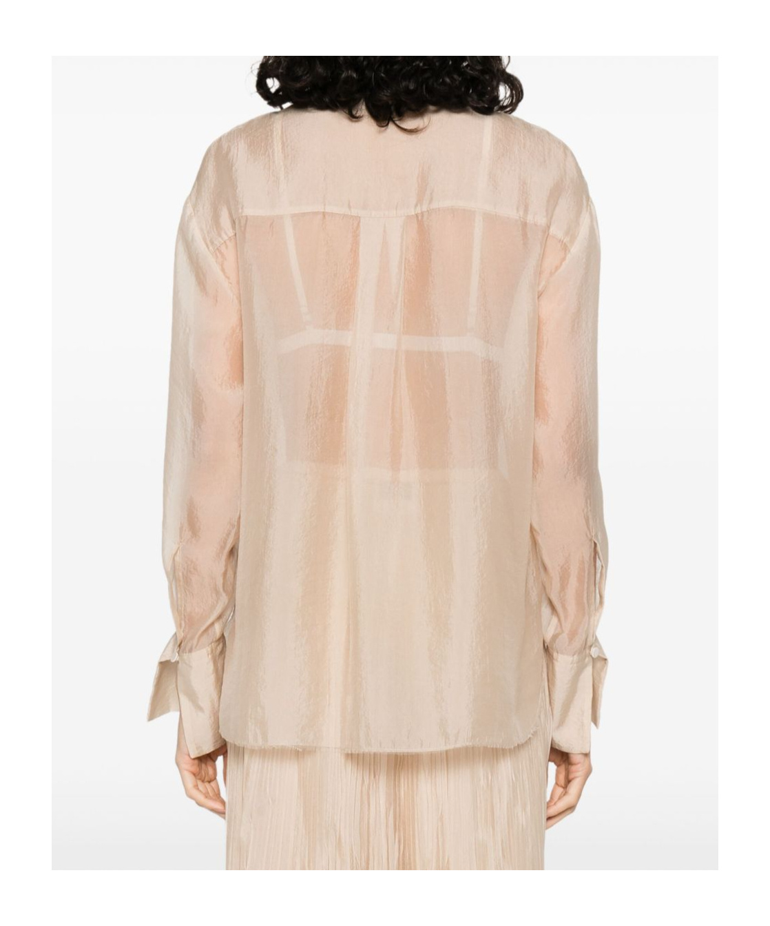 Forte Forte Organza Button-front Shirt In Neutral